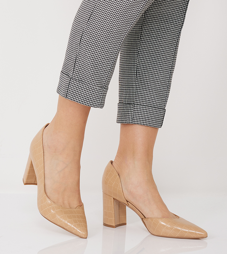 CACINA Textured D'orsay Pumps