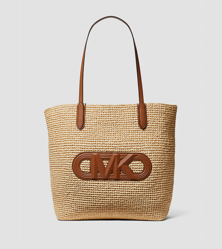 Signature Raffia Shoulder Bag