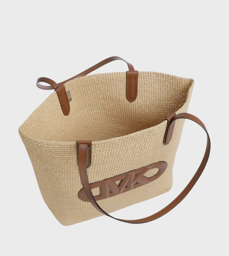 Signature Raffia Shoulder Bag