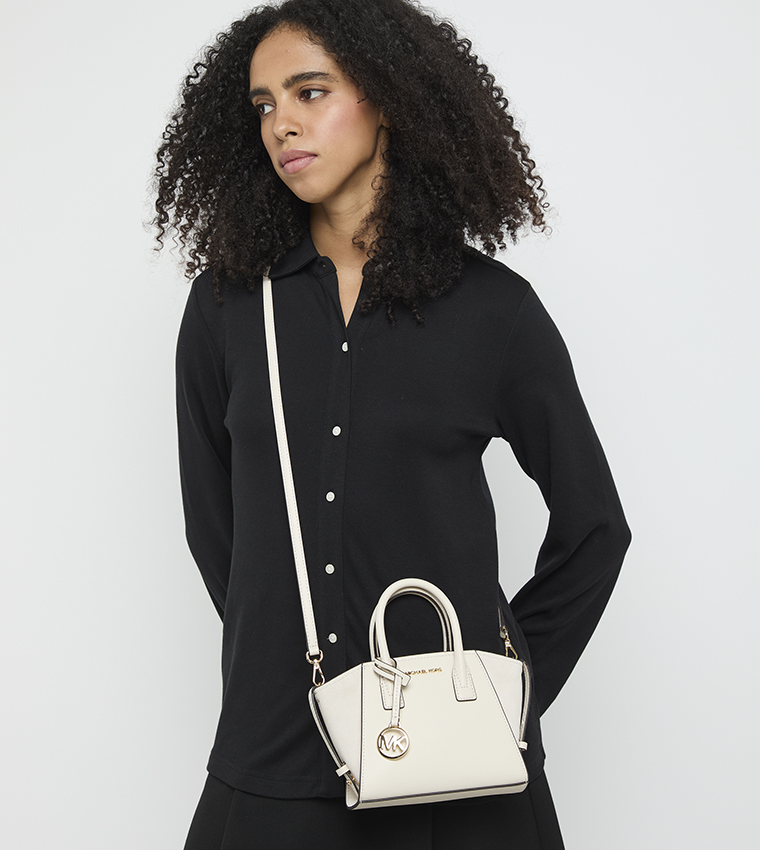 AVRIL Monogram Patterned Satchel Bag