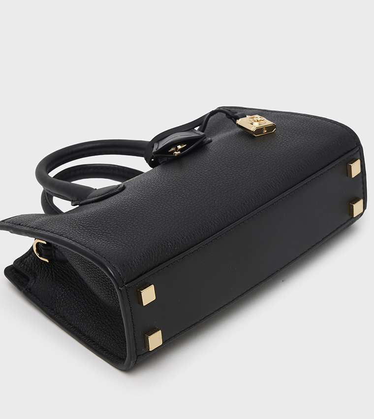 SCARLETT Textured Zip Closure Handheld Bag