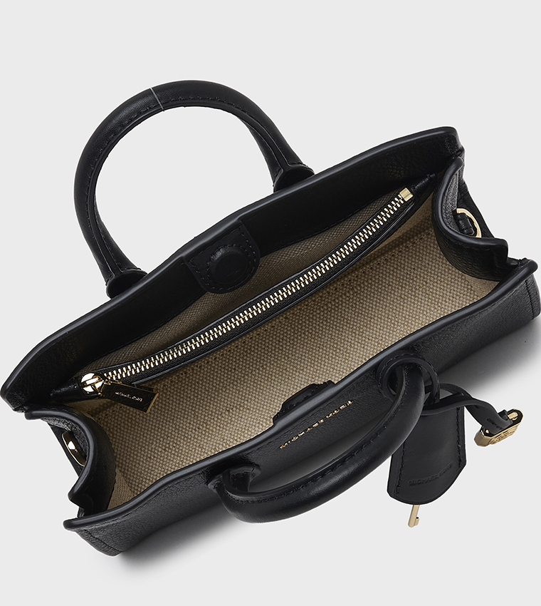 SCARLETT Textured Zip Closure Handheld Bag