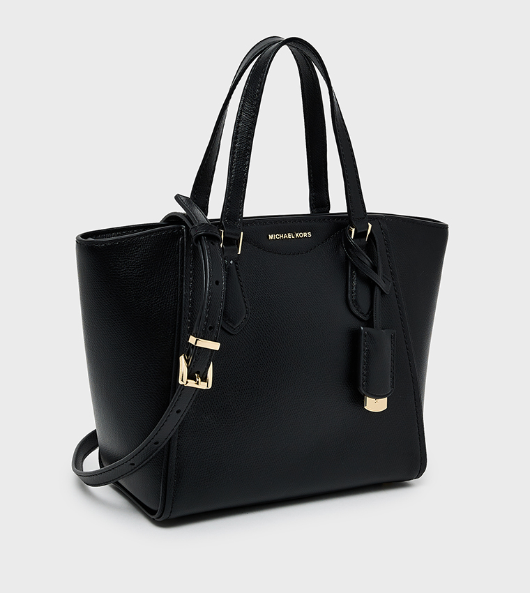 TARYN Textured Zip Closure Tote Bag