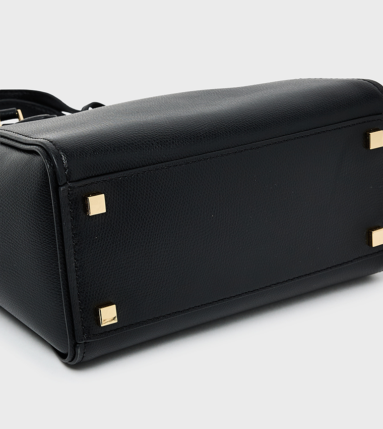 TARYN Textured Zip Closure Tote Bag