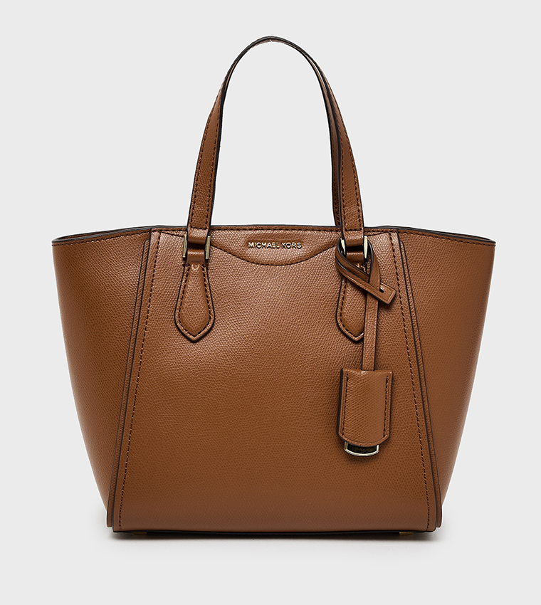 TARYN Textured Zip Closure Tote Bag