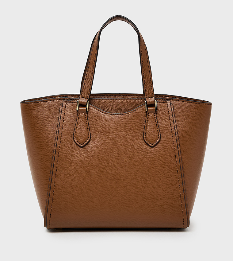 TARYN Textured Zip Closure Tote Bag