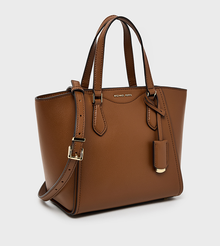 TARYN Textured Zip Closure Tote Bag