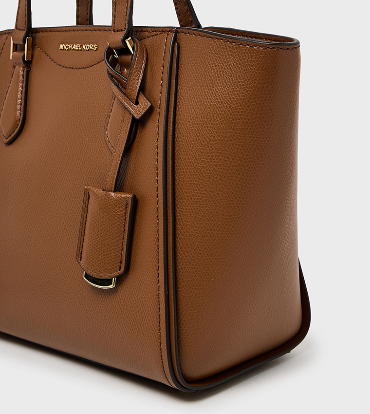 TARYN Textured Zip Closure Tote Bag