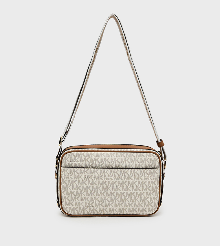 MAEVE Monogram Patterned Front Pocket Crossbody Bag
