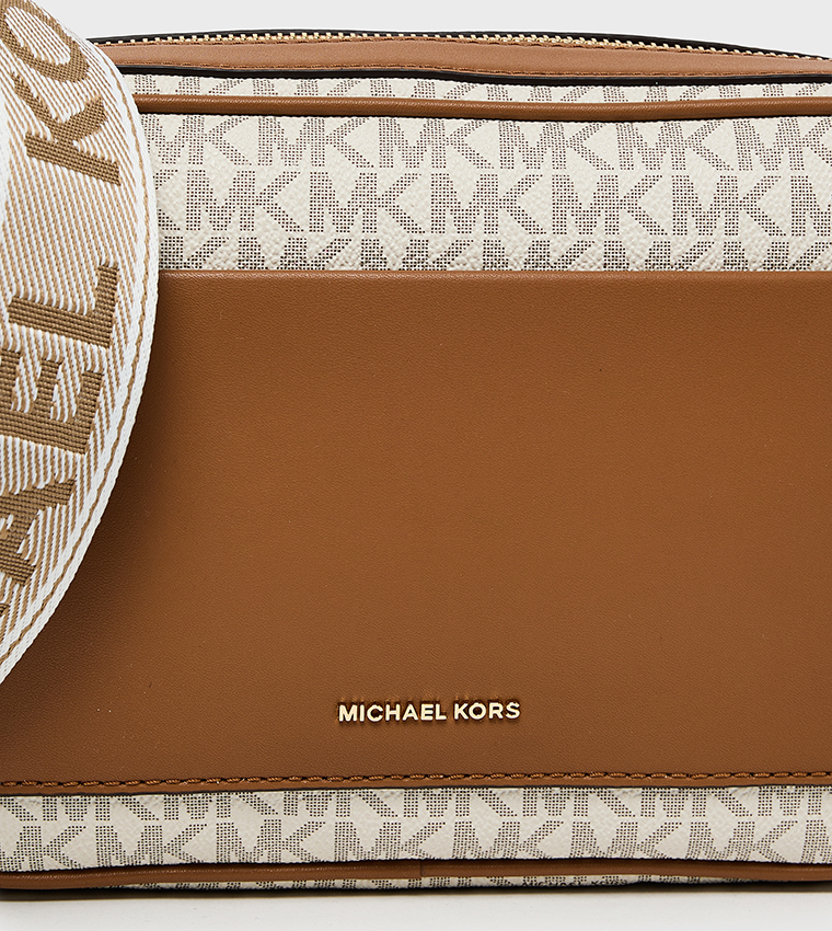 MAEVE Monogram Patterned Front Pocket Crossbody Bag