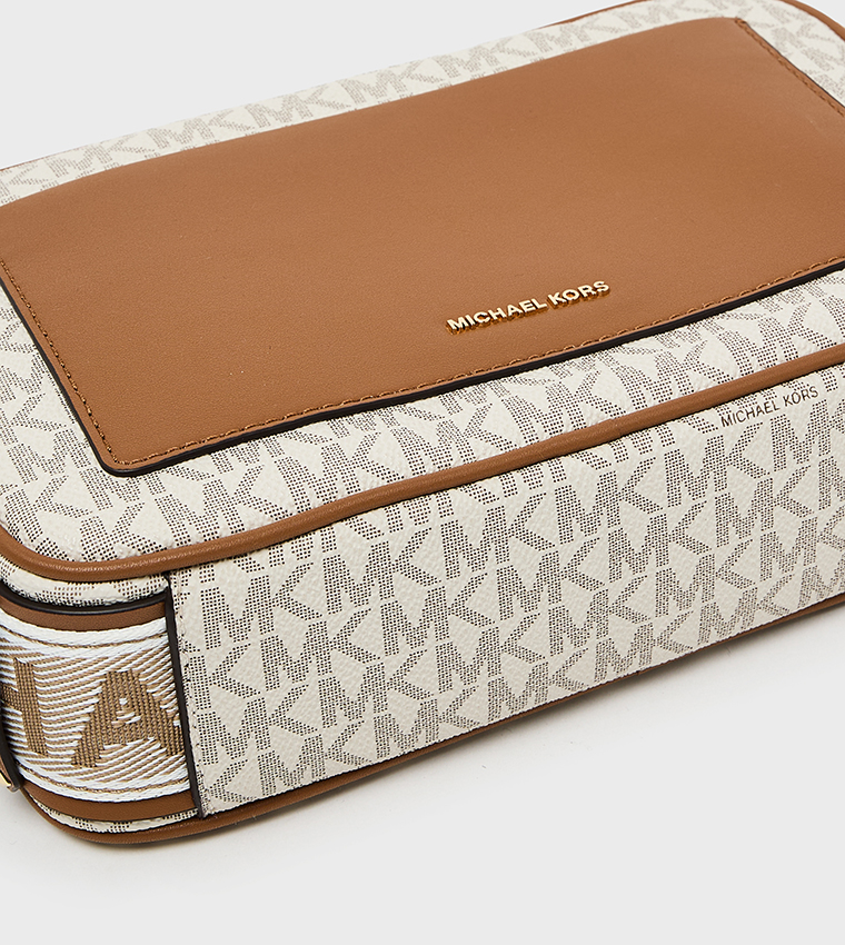 MAEVE Monogram Patterned Front Pocket Crossbody Bag