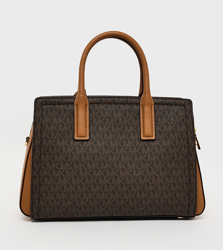 LAILA Logo Monogram Satchel Bag