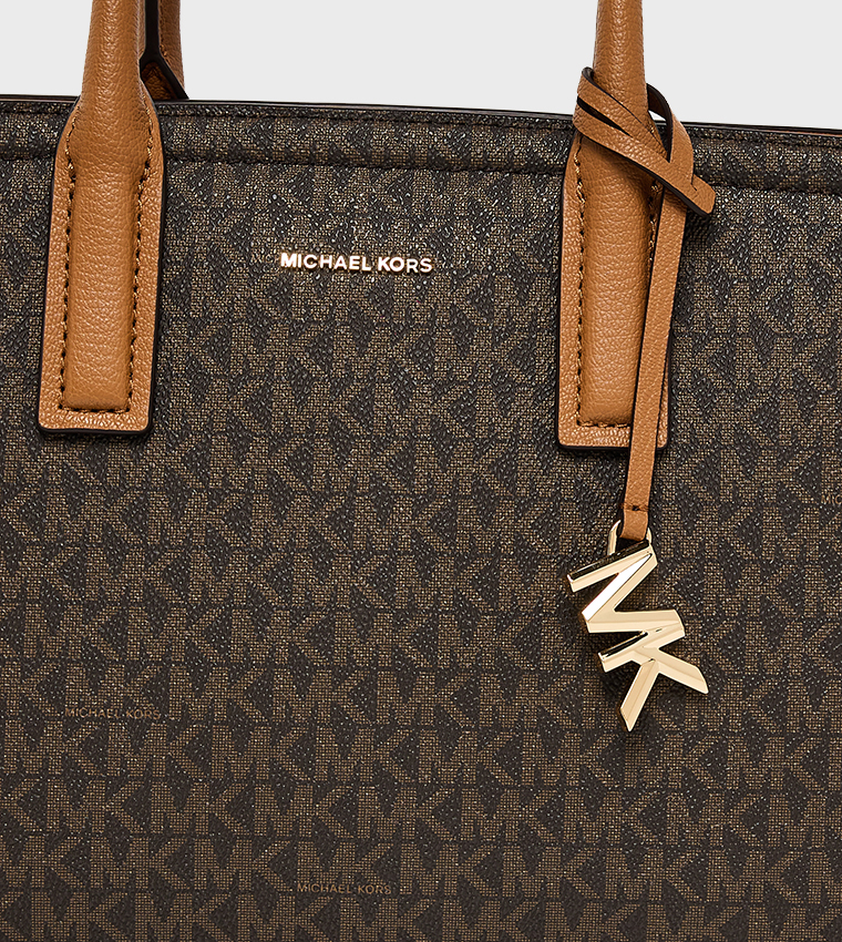 LAILA Logo Monogram Satchel Bag