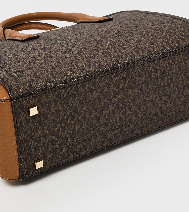 LAILA Logo Monogram Satchel Bag