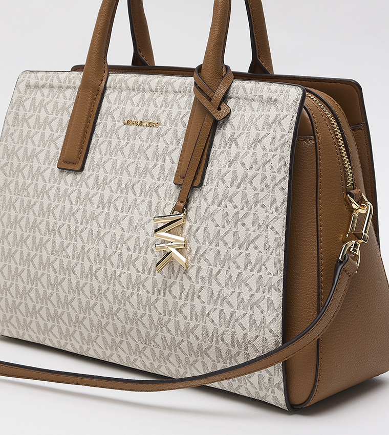 LAILA Logo Monogram Satchel Bag