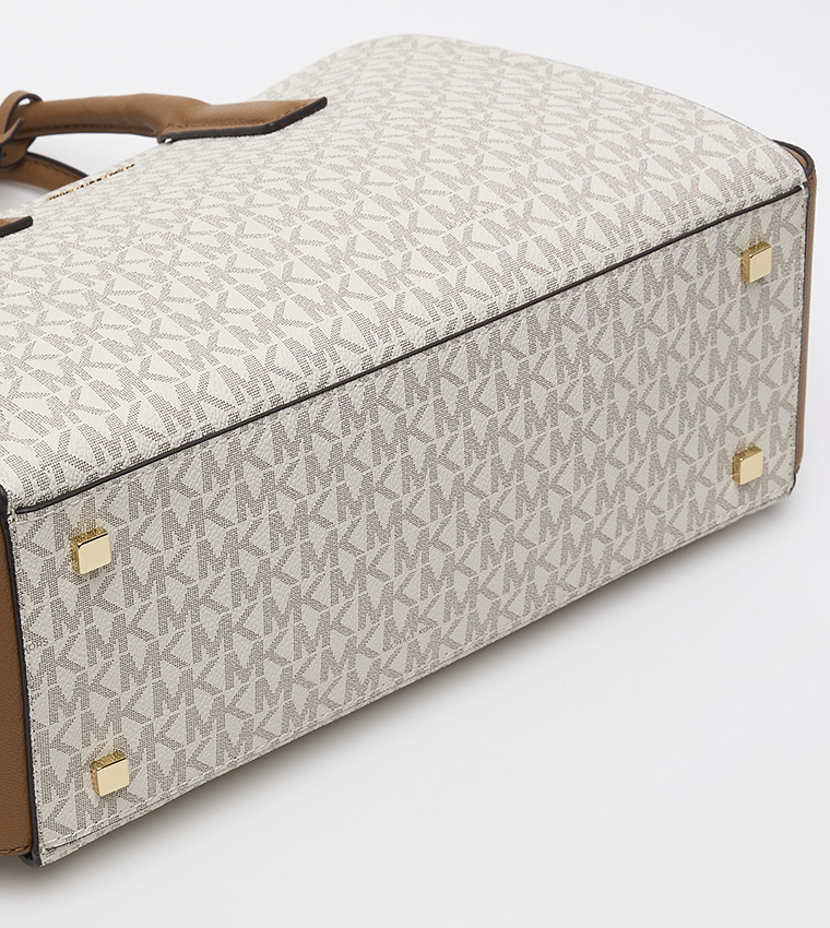 LAILA Logo Monogram Satchel Bag