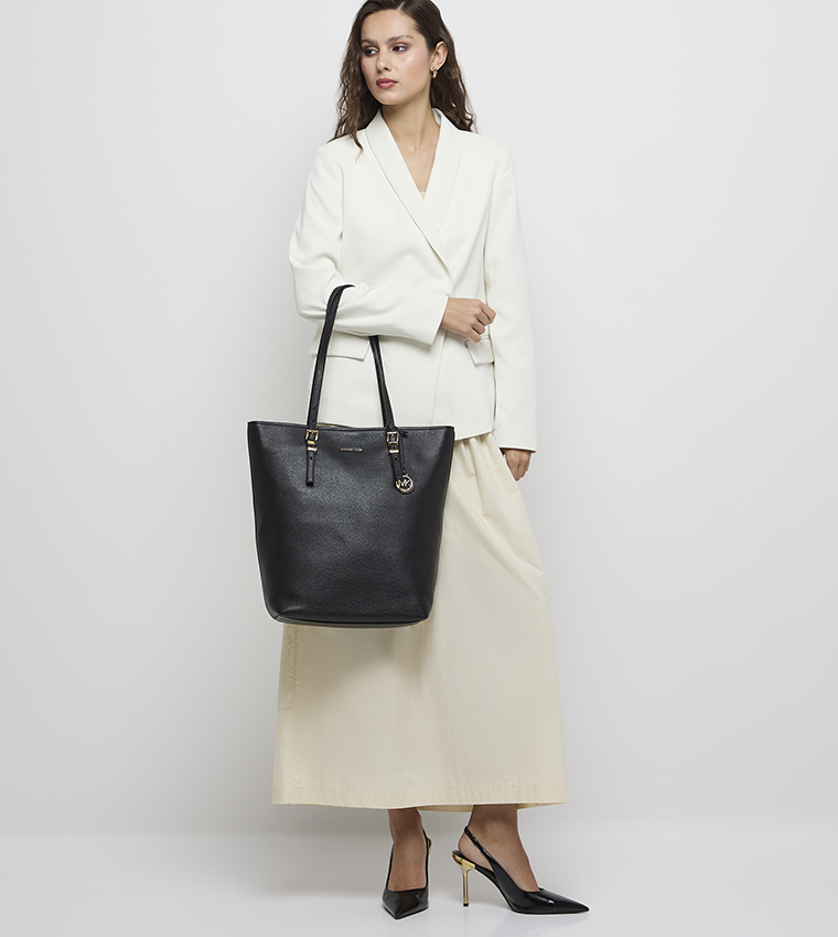 QUINN Logo Detail Tote Bag