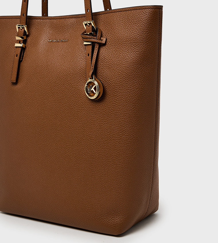 QUINN Textured Zip Closure Tote Bag