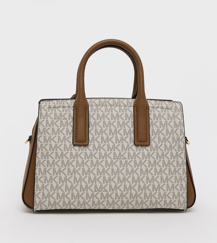 LAILA Logo Monogram Satchel Bag