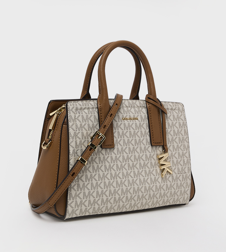 LAILA Logo Monogram Satchel Bag