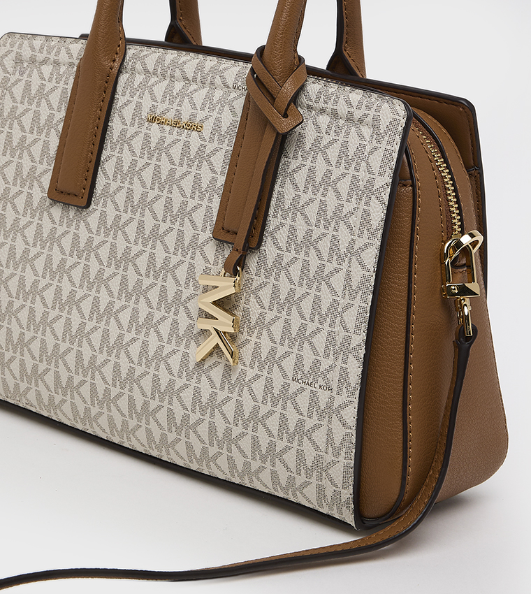 LAILA Logo Monogram Satchel Bag