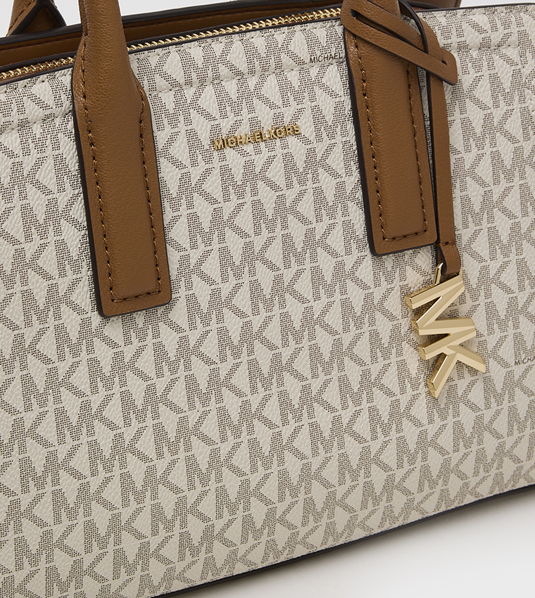 LAILA Logo Monogram Satchel Bag