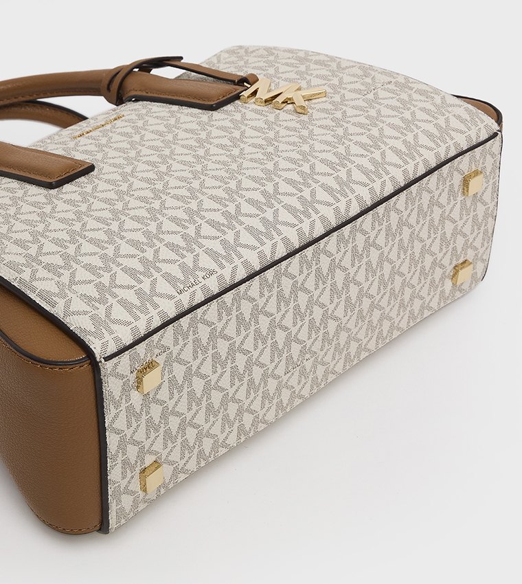 LAILA Logo Monogram Satchel Bag