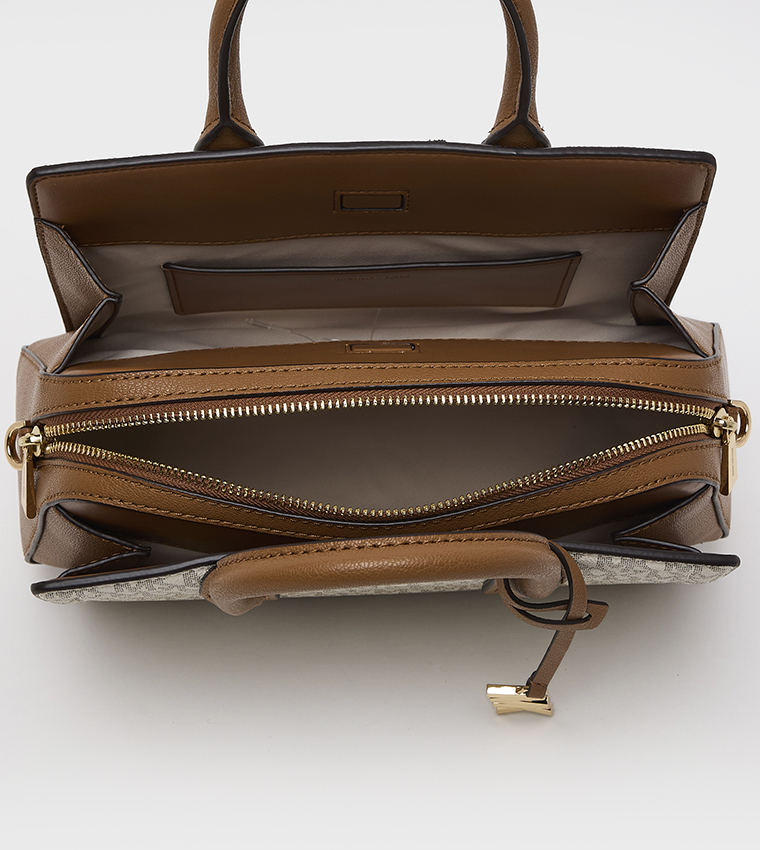 LAILA Logo Monogram Satchel Bag