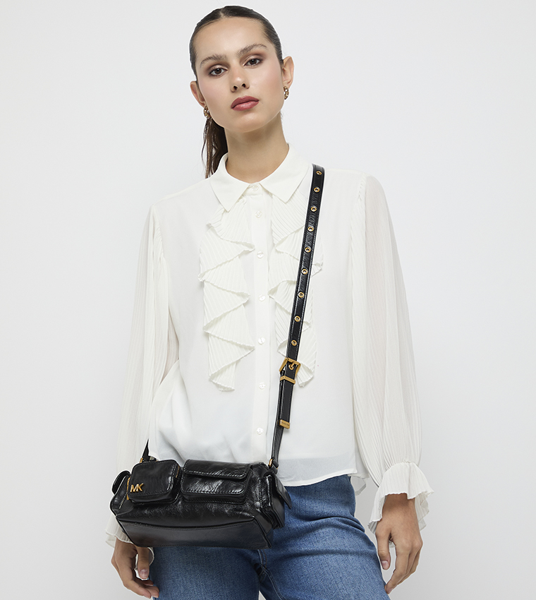 DAKOTA Textured Front Pocket Crossbody Bag