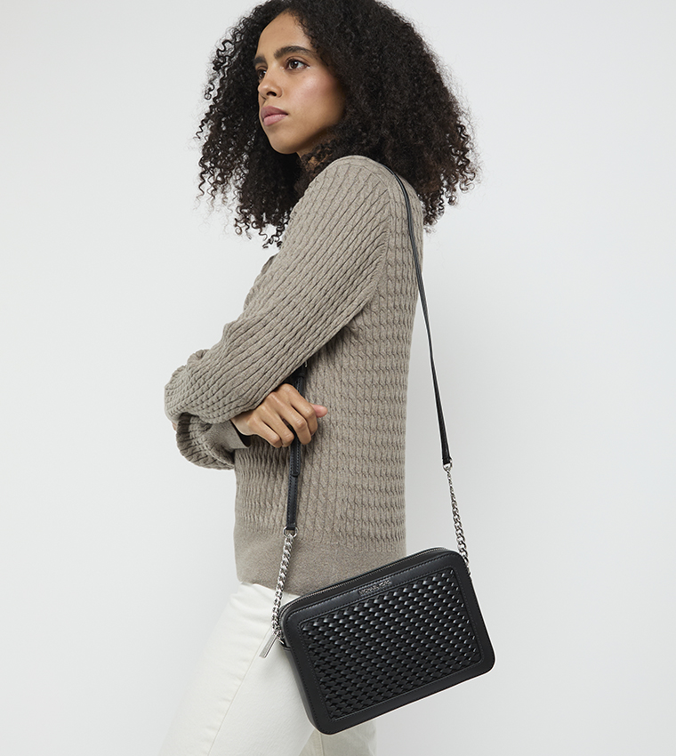 JET SET ITEM Braided Crossbody Bag