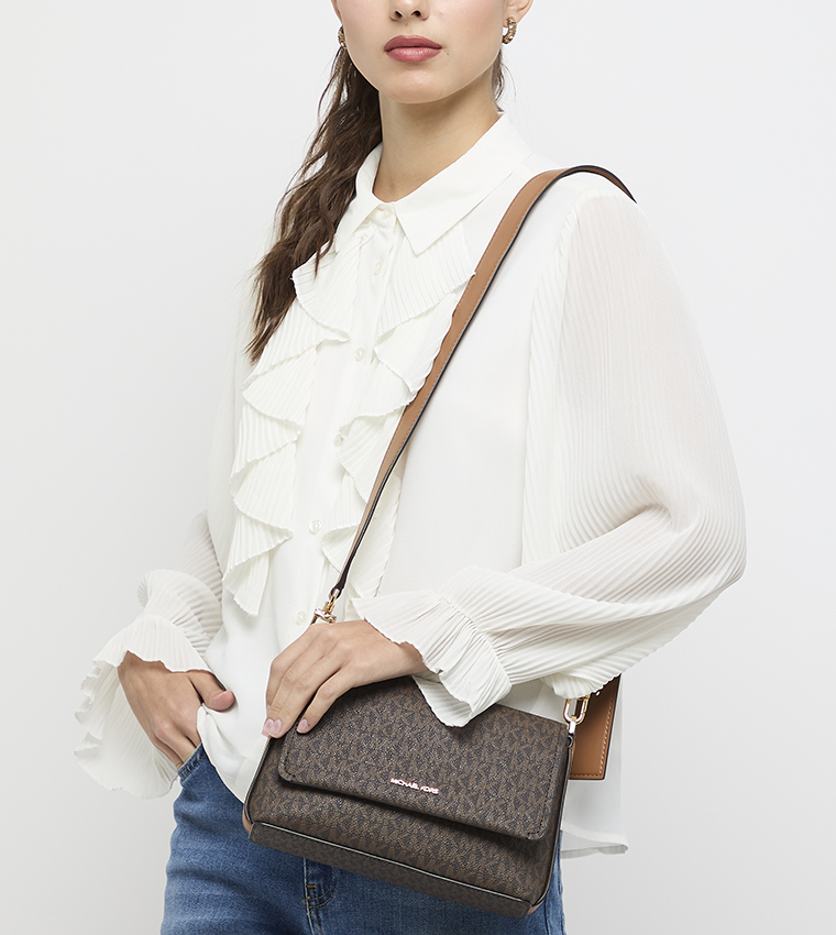 NESSA Logo Monogram Crossbody Bag