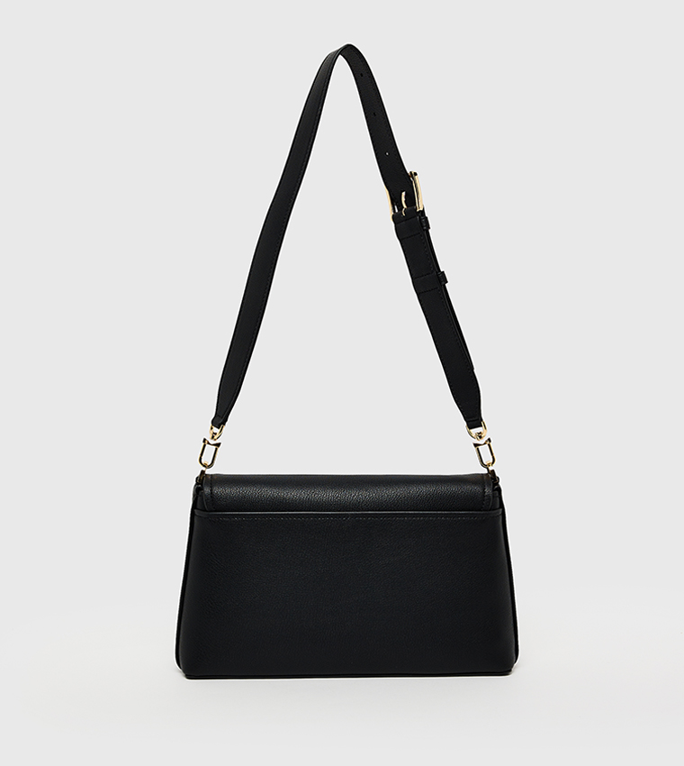 NESSA Logo Detail Shoulder Bag