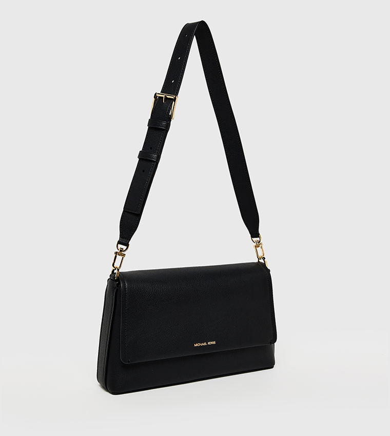 NESSA Logo Detail Shoulder Bag