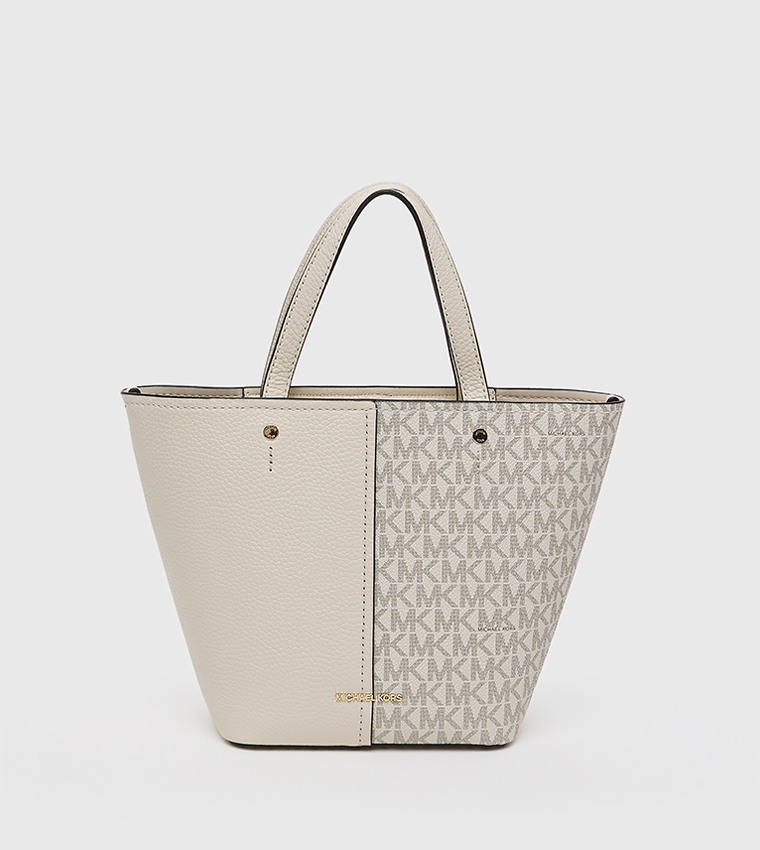 FLORA Logo Monogram Twill Tote Bag
