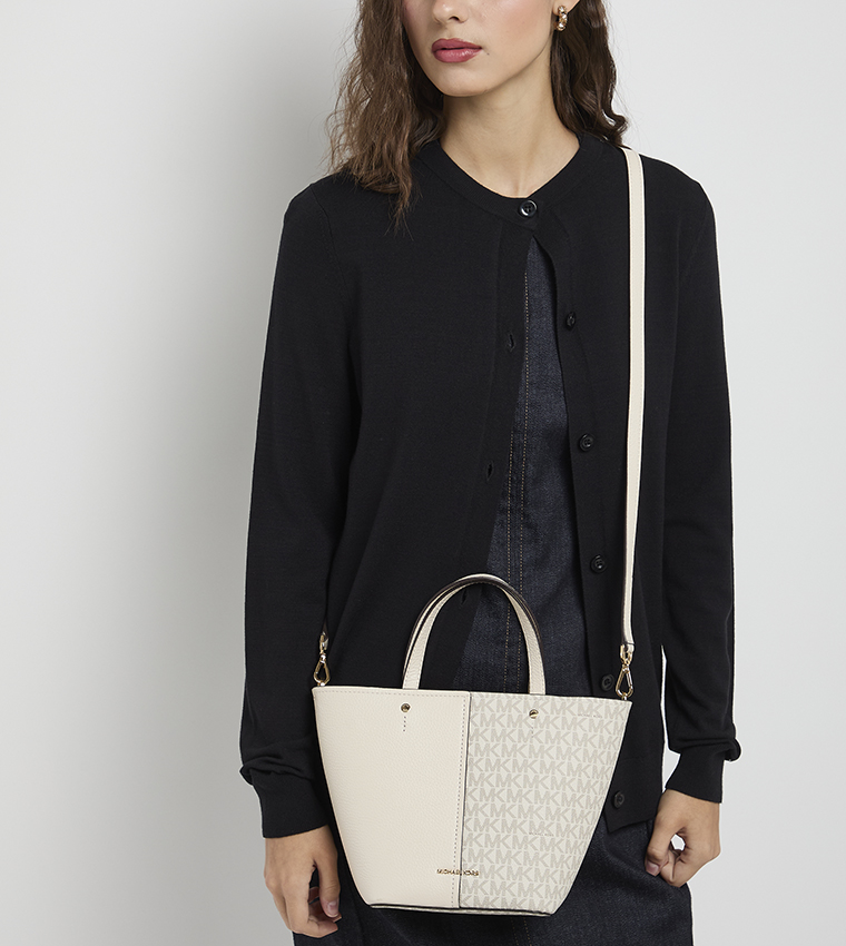 FLORA Logo Monogram Twill Tote Bag