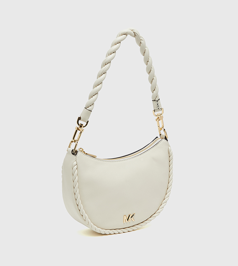 KYLA Textured Twisted Handle Shoulder Bag