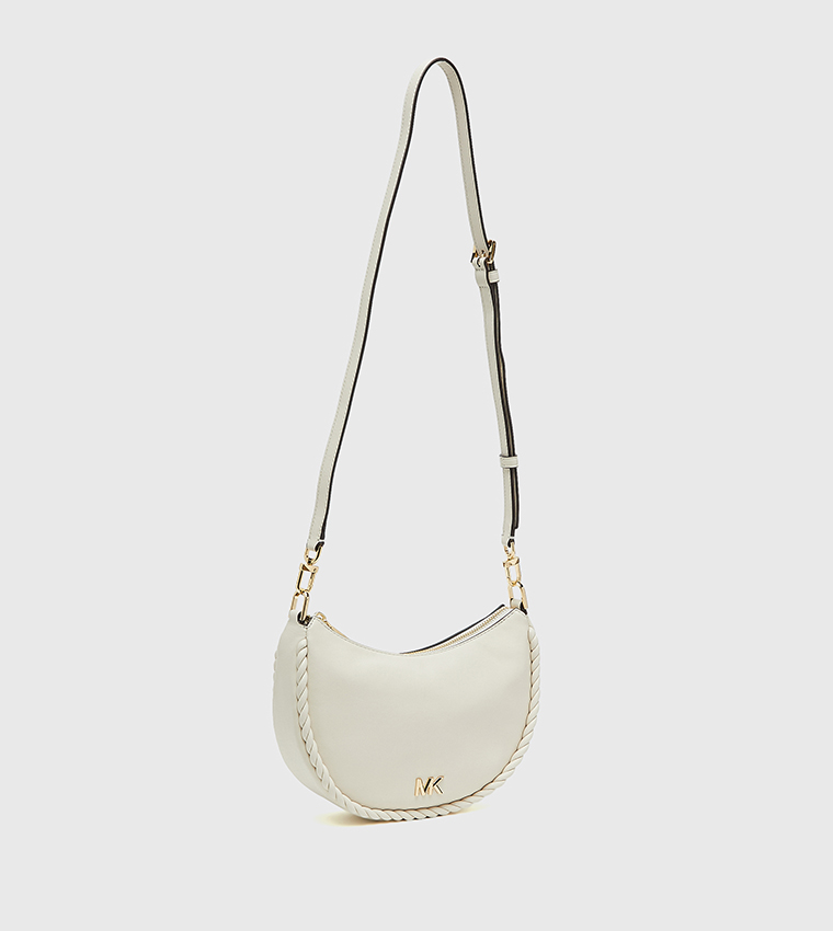 KYLA Textured Twisted Handle Shoulder Bag