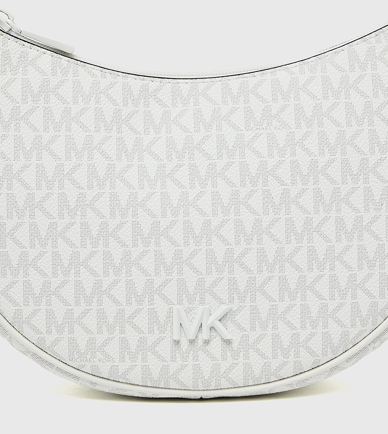 شنطة كتف نسائية بنقشة مونوغرام