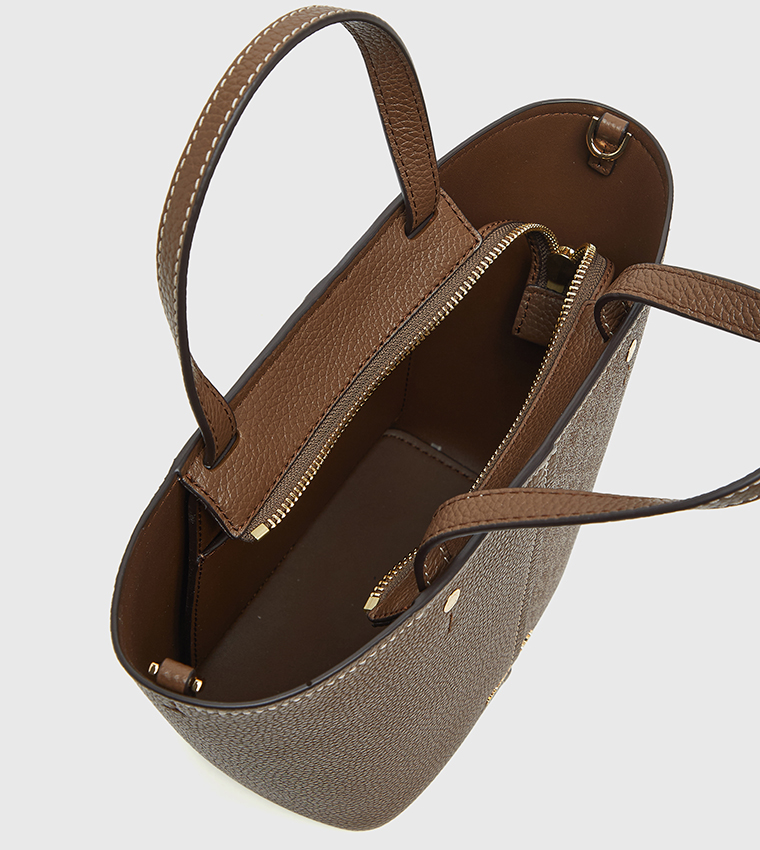 FLORA Monogram Patterned Bucket Bag