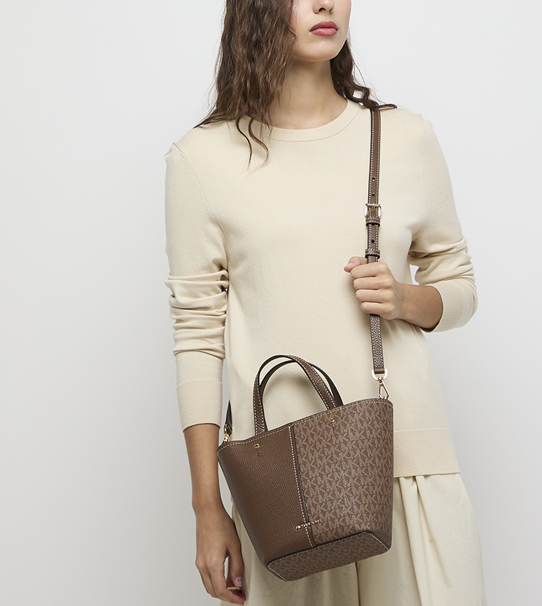 FLORA Monogram Patterned Bucket Bag