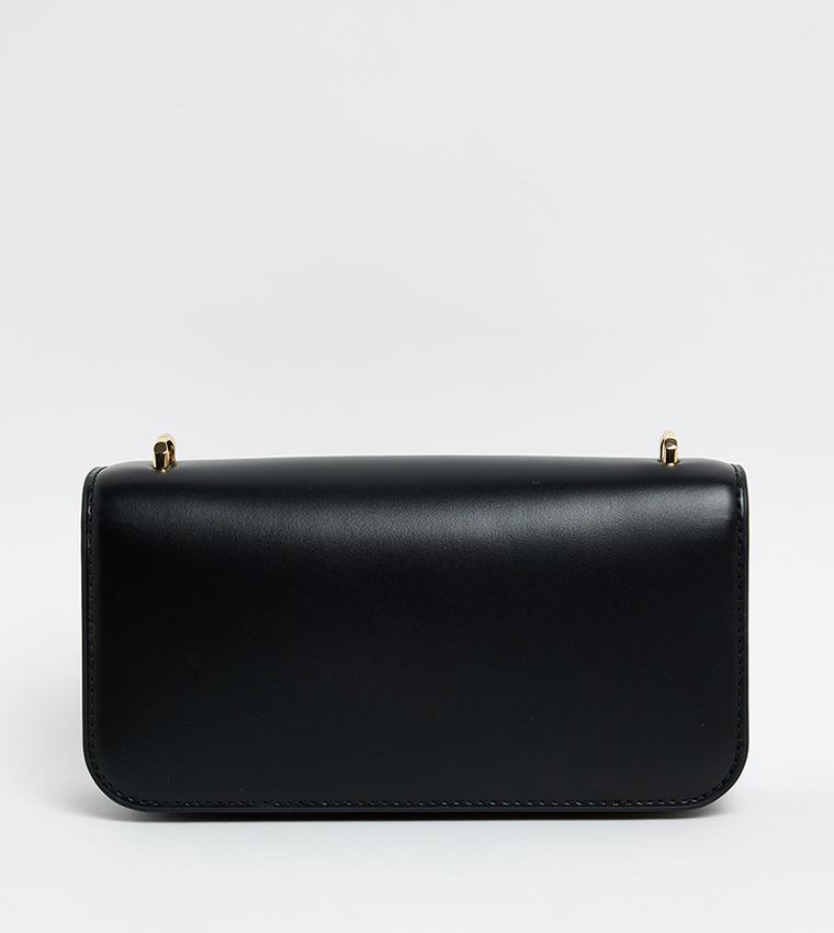 ELEANOR Logo Detail Flap Convertible Shoulder Bag