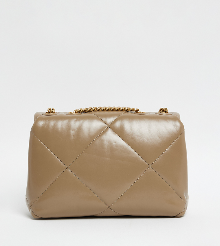 KIRA Quilted Flap Convertible Shoulder Bag