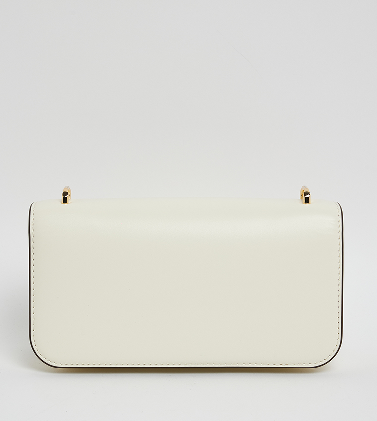 ELEANOR Logo Detail Flap Convertible Shoulder Bag