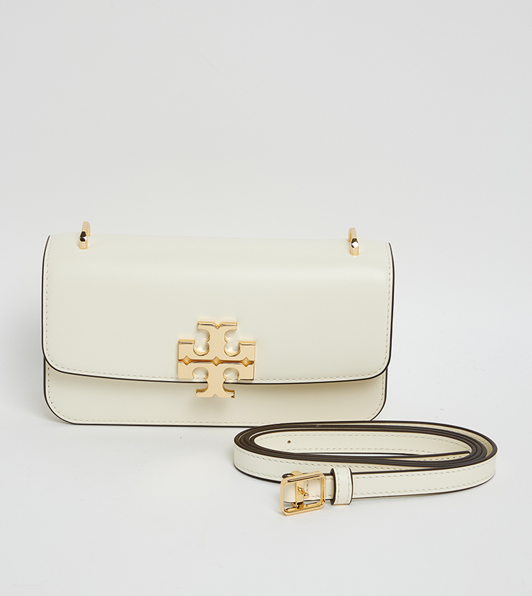 ELEANOR Logo Detail Flap Convertible Shoulder Bag