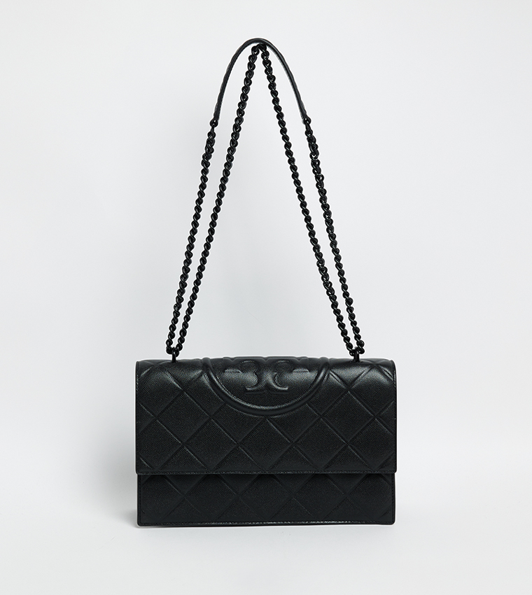 FLEMING Quilted Flap Convertible Shoulder Bag