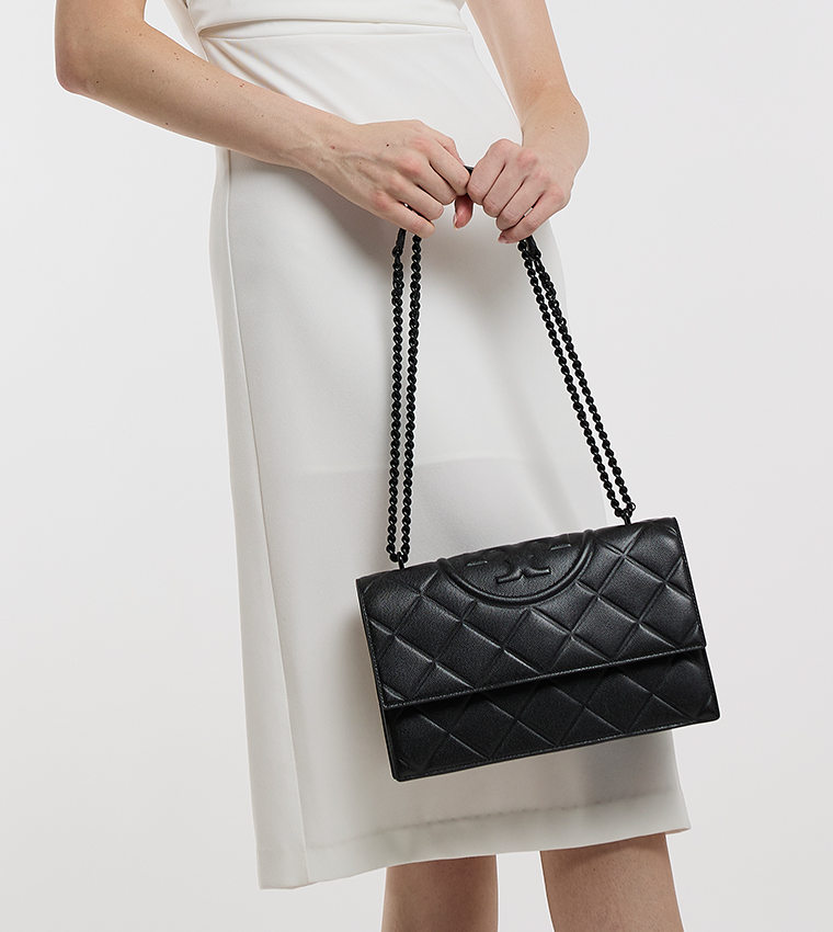 FLEMING Quilted Flap Convertible Shoulder Bag