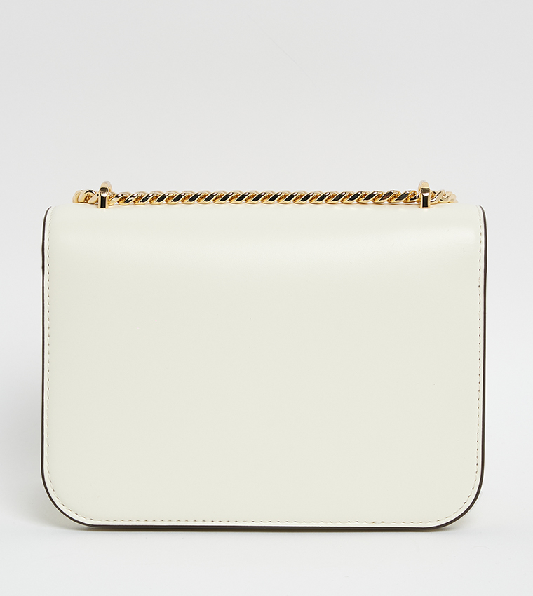 ELEANOR Logo Detail Flap Convertible Shoulder Bag