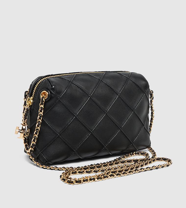 FLEMING Textured Crossbody Bag