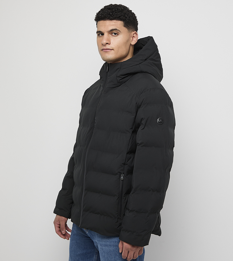Zip-Through Puffer Hooded Jacket