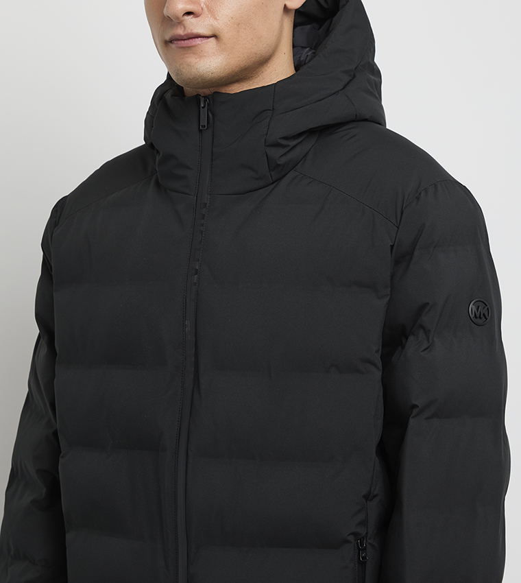 Zip-Through Puffer Hooded Jacket